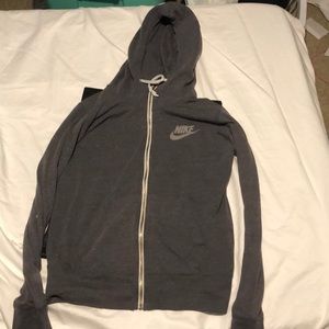 Women's Nike Sportswear Hoodie, Size: M Gray(used)